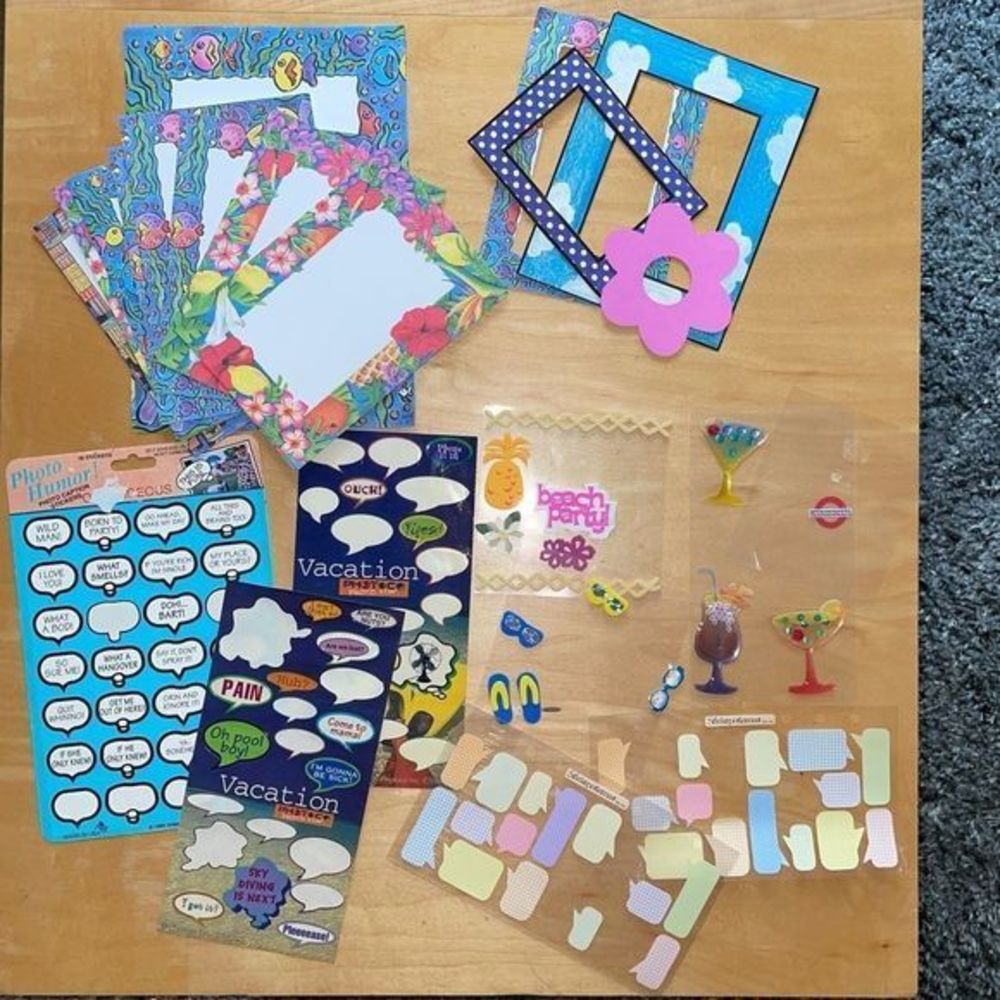 Paper & Stickers: scrapbooking, photo album, art project & school.